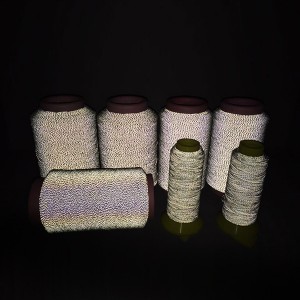 Discount wholesale Polyethylene Covered Steel Anti Cut Yarn - Reflective embroidery thread – 3L Tex