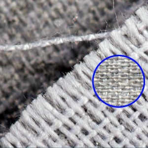 Double faced metal fiber/nature cotton conductive fabric