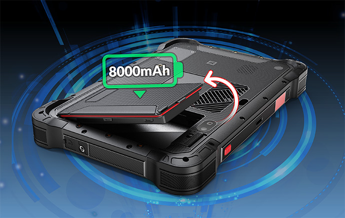 8000 mAh Removable Battery