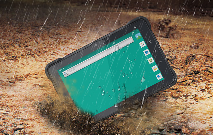 Custom Rugged Tablet With 1000 Nits Higher Brightness And Ip67 Water Proof  For In-Cab And Outdoor Used In Fleet Management And Agriculture Farming  Systems VT-10 factory and suppliers