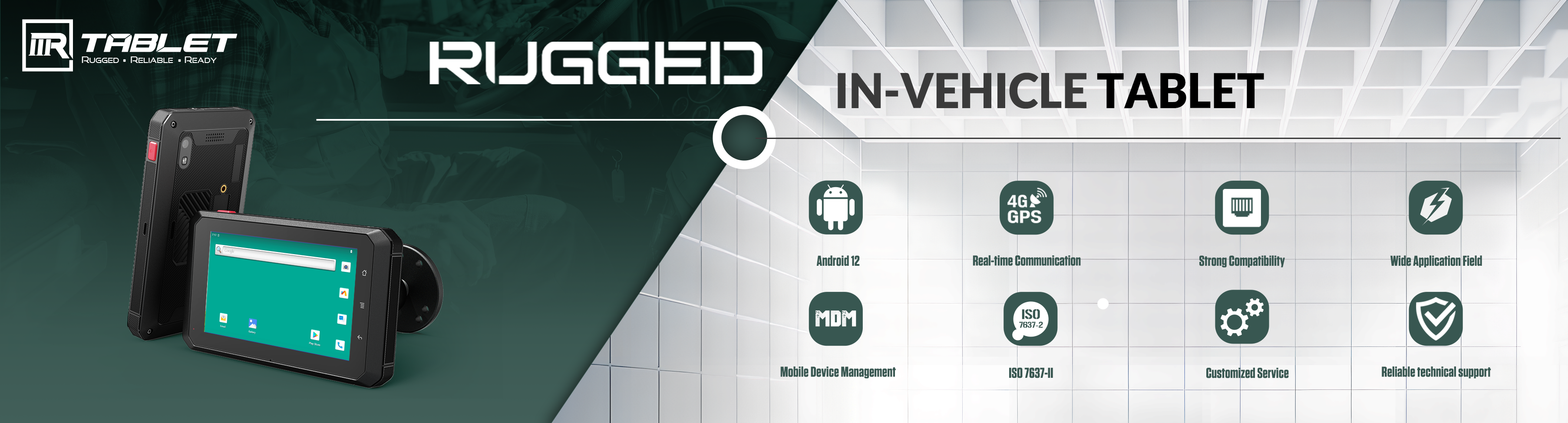 VT-5A: The Ultimate In-vehicle Tablet sareng Enhanced Connectivity and Performance
