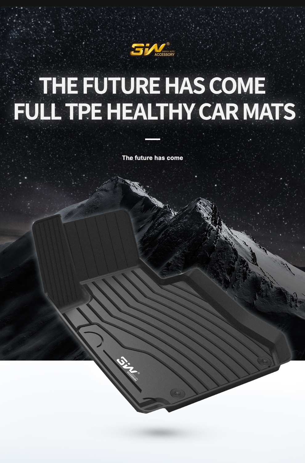 TPE car mat for Benz4