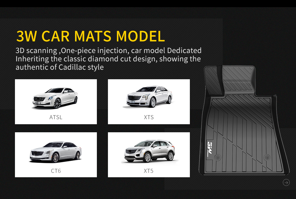 TPE car mat for Cadillac3