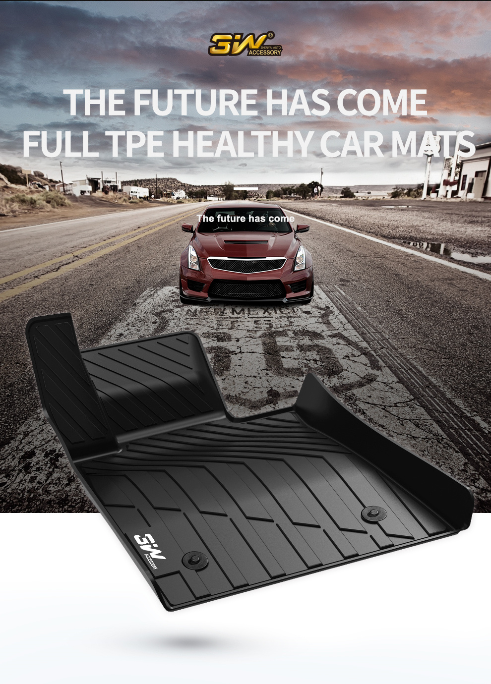 TPE car mat for Cadillac4
