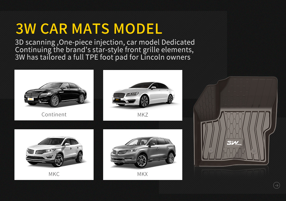 TPE car mat for Lincoln3