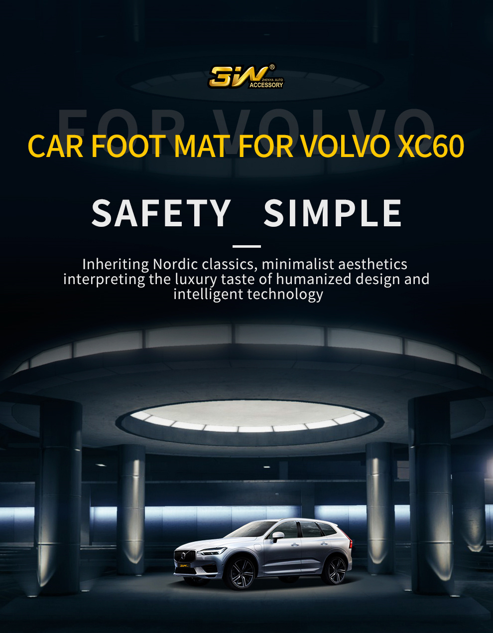 TPE car mat for Volvo1
