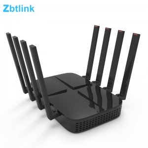 ZBT WG1402 Powerful 4G LTE Gigabit Port Dual Bands 2.4Ghz and 5.8Ghz Wireless Router With IPQ4019 Chipset