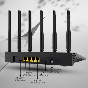 IPQ6000 Wifi 6 5G 1800Mbps Dual Bands Gigabit Ports Wireless Router