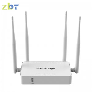 China wholesale Networking Equipments - 300mbps 2.4G wireless 4 antennas wifi wireless router for Home Office Usage – Zhitotong