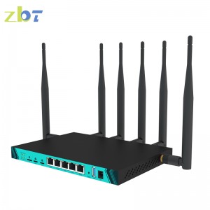 ZBT WG1602 3g4g lte Gigabit Ports 1200Mbps 2.4G/5.8G 4G Router With Two SIM Cards
