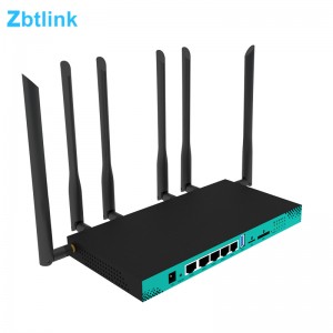 ZBT WG1608 4G5G CPE 1200Mbps Gigabit 1000M ports 5g router With WiFi5 Network