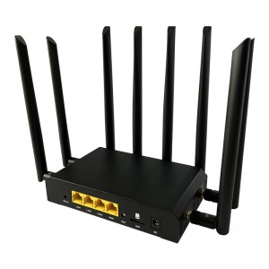 Metal enclosure IPQ6000 Chipset 5G Wifi 6 1800Mbps Gigabit Ports Mesh Router with 1*WAN 3*LAN