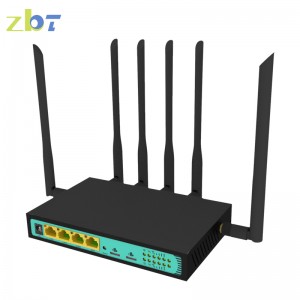 ZBT WE2806 Two SIM Card 3G 4G lte 5Ports 300Mbps 2.4G internet router