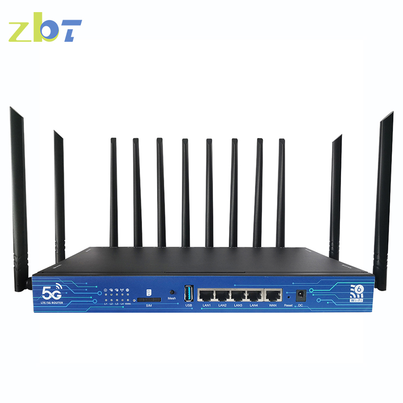 Excellent quality 5g Wifi Router With Ethernet Port - 4G 5G Mesh WIfi 6 3600Mbps dual bands router with 5*Gigabit Ports IPQ8072 Chipset with industrial metal case – Zhitotong