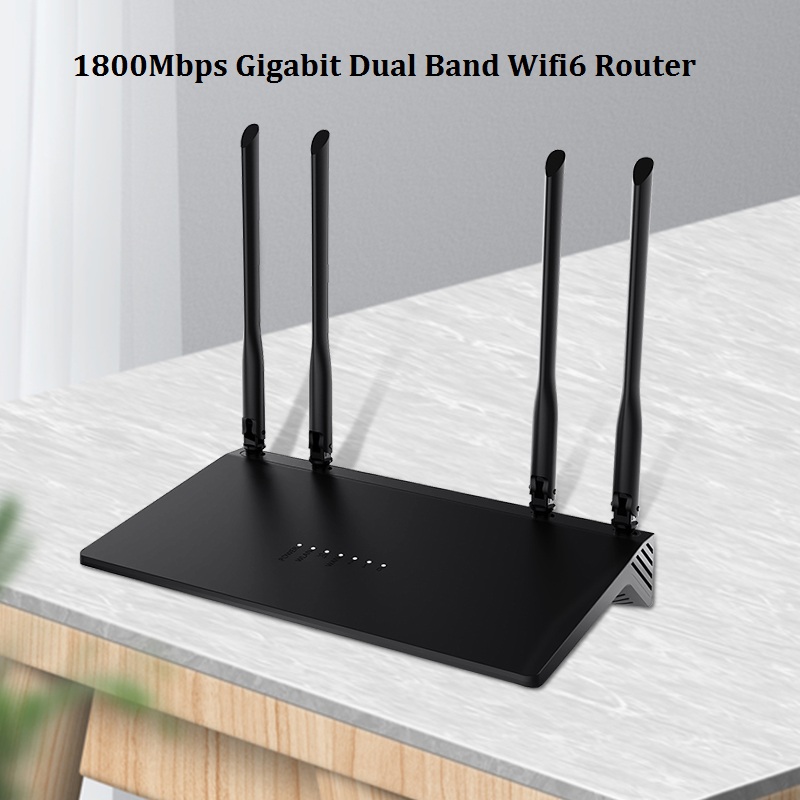 WiFi6 5G Modem WiFi Routeur Indoor Openwrt Gigabit M2 Slot 1800mbps Avec  Carte SIM