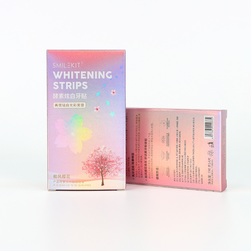 Wholesale Cherry Blossom Dental Teeth Whitening Strips Private Label Logo Featured Image