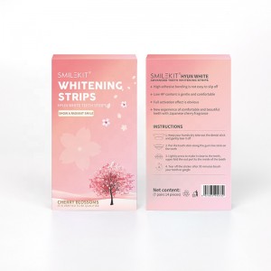 Wholesale Cherry Blossom Dental Teeth Whitening Strips Private Label Logo