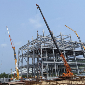 STEEL STRUCTURE The process of steel warehouse buildings installat