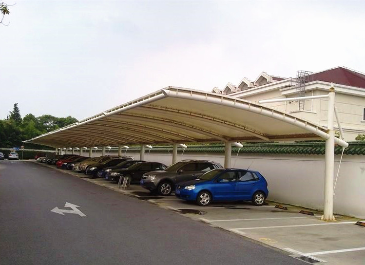 Membrane structure as car parking sheds in China Featured Image