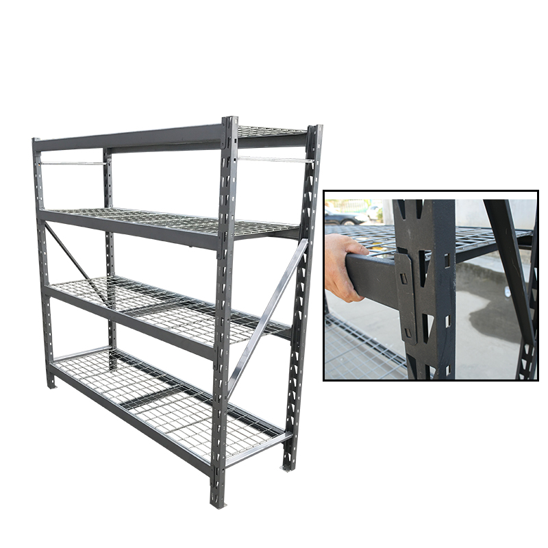 OEM Customized Living Room Shelving Unit - Heavy duty shelving system loading 1200lb 4  tier metal wire shelves rack – ABC TOOLS