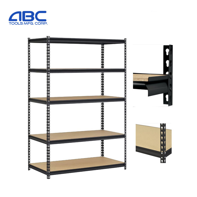 Factory Price For Strong Garage Shelving - Abctools Rack 48″ W x 24″ D x 72″ H 5-Shelf Heavy Duty Galvanized Steel Metal Shelving Boltless Stacking Storage Racks – ABC TOOLS
