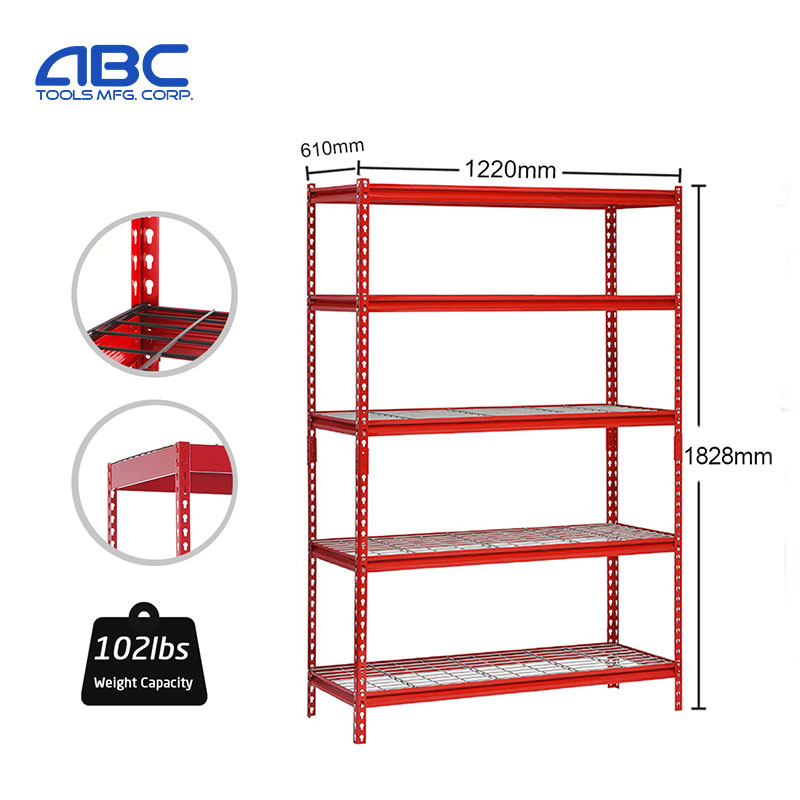 vidaXL 2x Storage Shelves Red 80x40x180cm Steel and MDF Display Organiser Rack 
