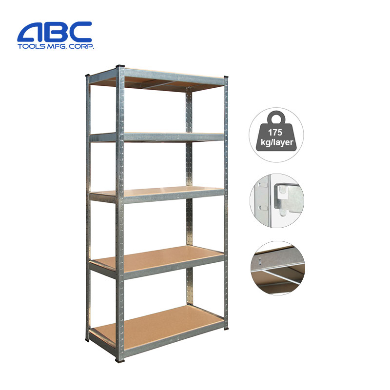Professional Boltless SL 200x100x50 cm Galvanised with 5 Shelves Storage Rack Basement Shelf 