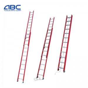 28 step fiberglass extension ladder FGE7228