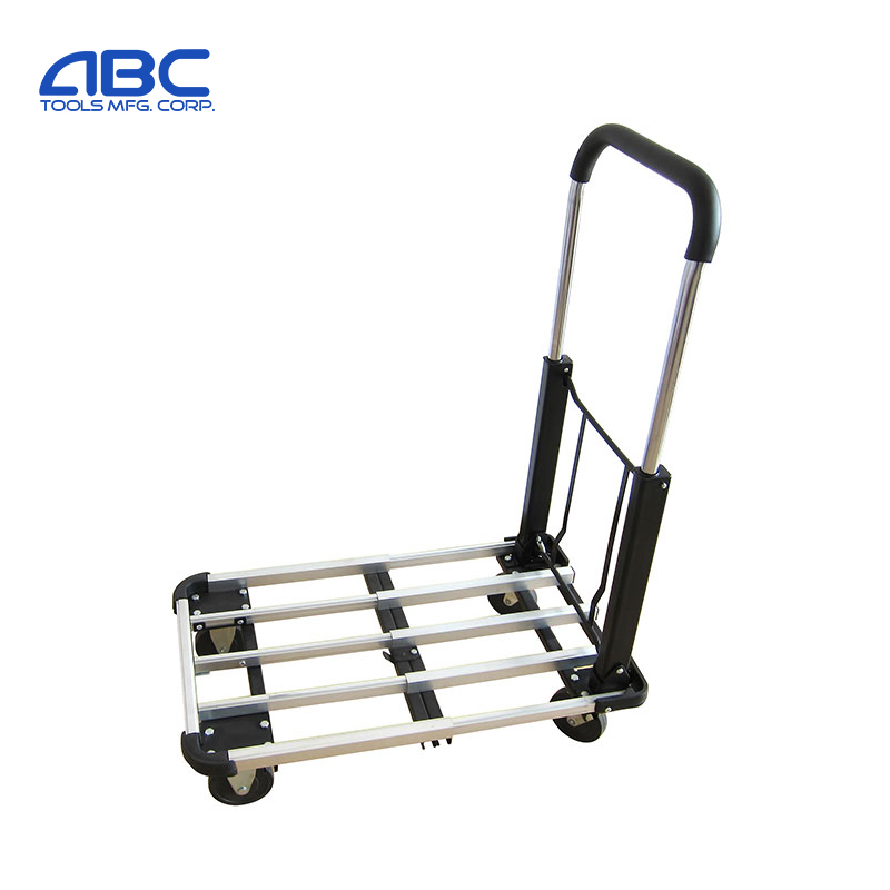 Factory Price Industrial Storage Racks - Aluminum foldable platform hand truck with telescoping handle and platform HT153 – ABC TOOLS