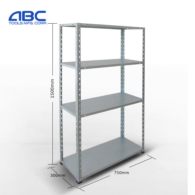 Heavy duty medium weight raw material metal sheet home storage rack iron shelf