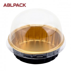 ABLPACK 60ML/ 2OZ  Round shape aluminum foil baking cups with pet lid