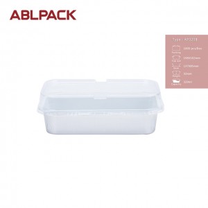 ABLPACK 320ML/10.7 OZ aluminum foil loaf baking pan with PET lid