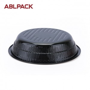 ABLPACK 1300ML/ 45.7OZ golden color aluminum foil pan with PP lid