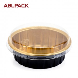 ABLPACK 60ML/ 2OZ  Round shape aluminum foil baking cups with pet lid