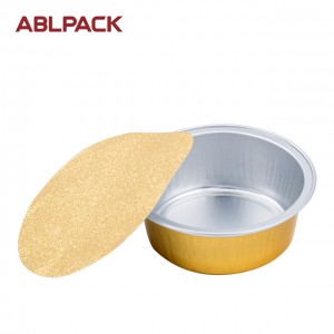 ABLPACK 25ML/ 0.8OZ  Round shape aluminum foil Honey and Jams cups with sealable alu lid