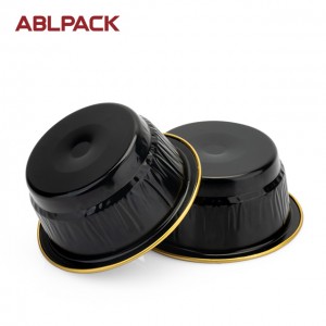 ABLPACK 50ML/ 1.7 OZ  Round shape aluminum foil pans with plastic lid