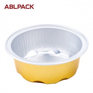 ABLPACK 50ML/ 1.8OZ  Round shape aluminum foil baking cups with sealable alu lid
