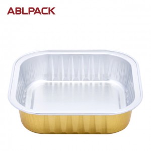 ABLPACK 100ML/ 3.3 OZ  square shape aluminum pet food container with heating sealable lid