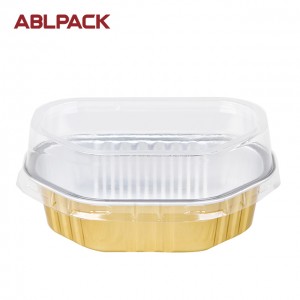 ABLPACK 100ML/3.3 OZ   Special shape aluminum foil baking tray with pet lid