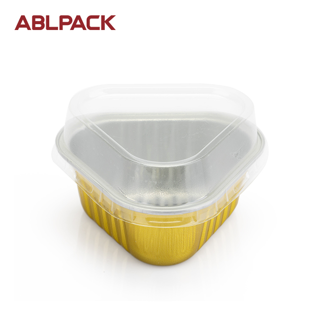 ABLPACK 118 ML/ 3.8OZ  triangular aluminum foil baking tray with high pet lid Featured Image