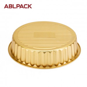 ABLPACK 1508ML/50.7OZ  Round shape aluminum foil baking cups with plastic lid
