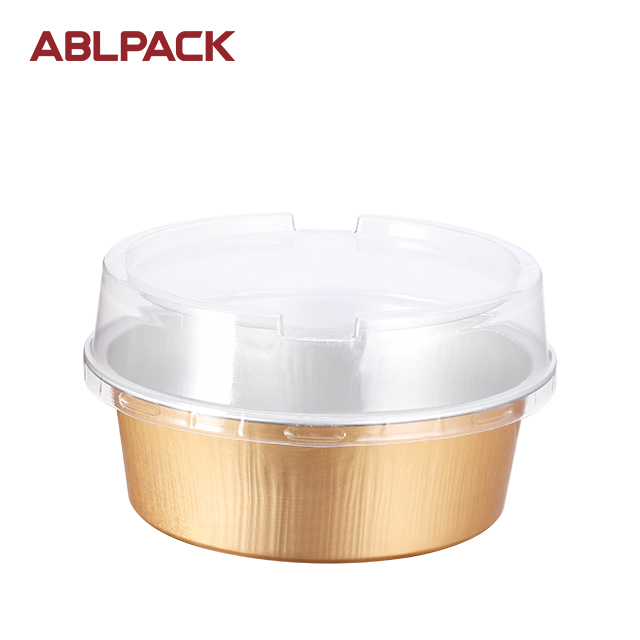 ABLPACK 150 ML/ 5 OZ colored aluminum foil baking cups with PET lid