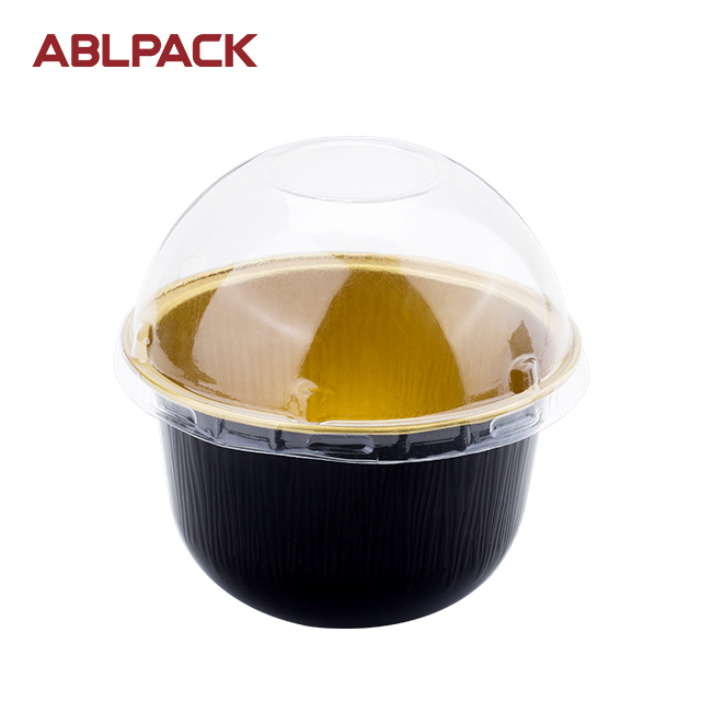 China High Quality Large Cupcake Cases Manufacturers –   ABLPACK 170 ML/ 5.7 OZ colored aluminum foil baking cups with diamond lid – ABL Baking