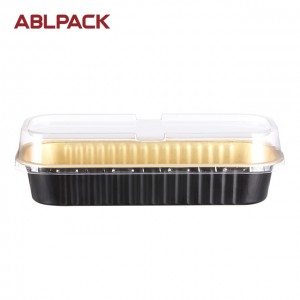 ABLPACK 200ML/6.7 OZ aluminum foil loaf baking pan with PET lid