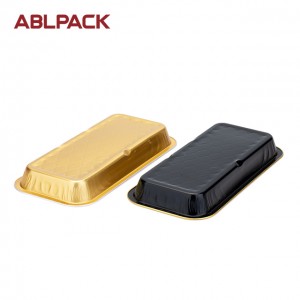 ABLPACK 248ML/8.3 OZ  Rectangular shape aluminum foil baking tray with pet lid sandwich box