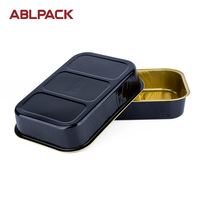 Buy Wholesale China Aluminum Foil Container,320ml Disposable Food Packing  Safe Gold Food Container,accept Customized Log & Gold Aluminium Foil Tray  at USD 0.12