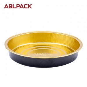 ABLPACK 430 ML/ 14.3 OZ  Round shape aluminum foil pans with sealable alu lid