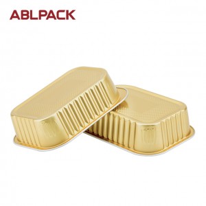 ABLPACK 450ML/ 15 OZ  rectangular shape aluminum foil tray with alu lid