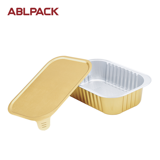 ABLPACK 450ML/ 15 OZ  rectangular shape aluminum foil tray with alu lid Featured Image