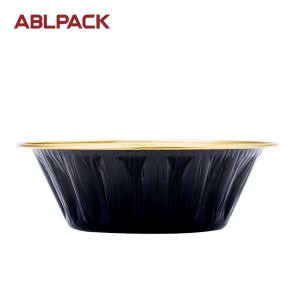 ABLPACK 550ML/ 18 OZ   Round shape aluminum foil baking bowl with PET lid